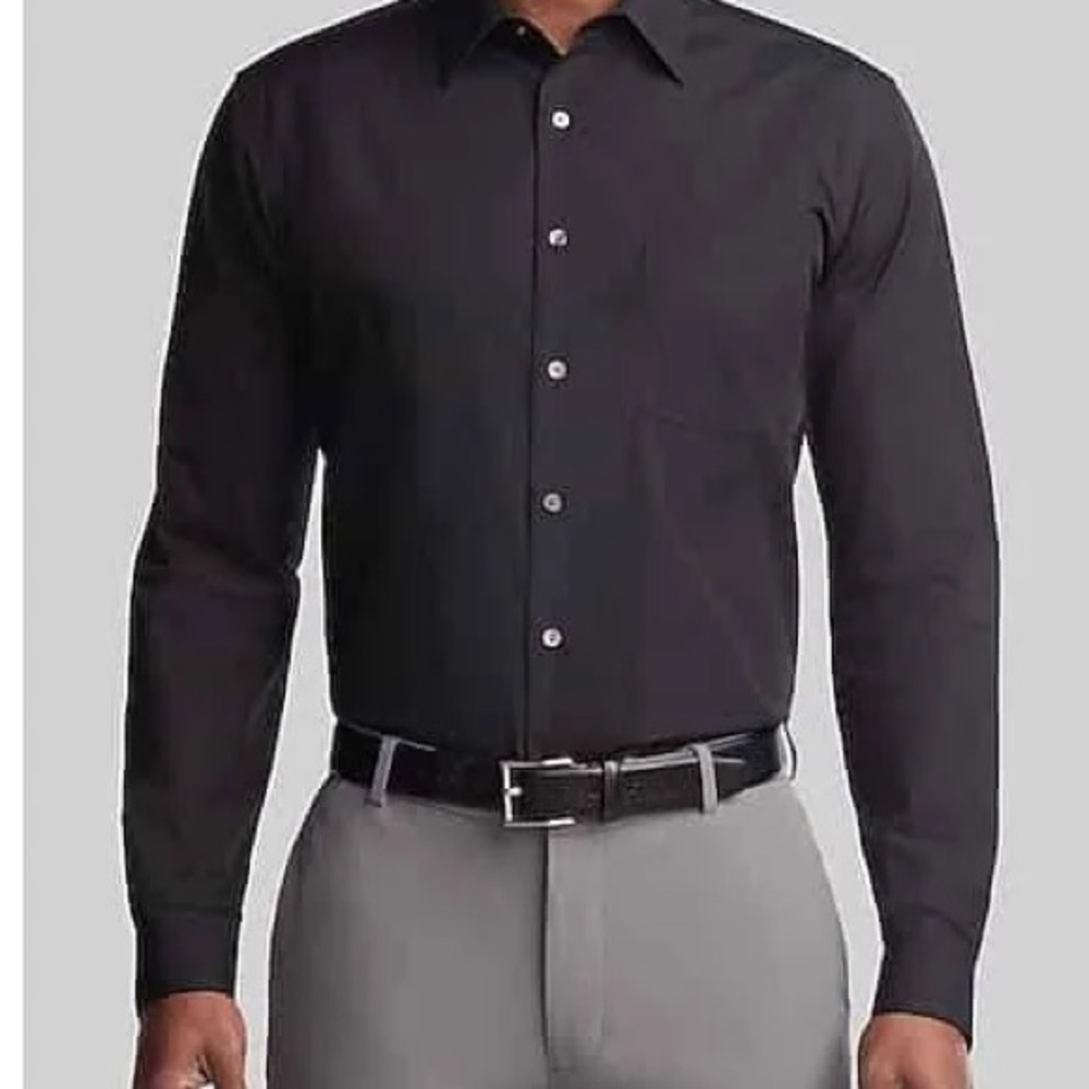 NWT Van Heusen Poplin Wrinkle Free Shirt 18 - 34/35.